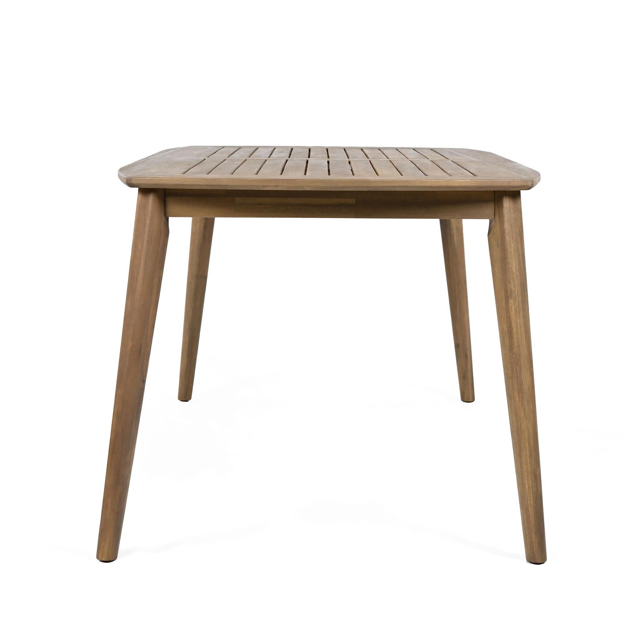 Acacia Wood Dining Table 8 Person Outdoor Table, Farmhouse Furniture For Patio, Garden, Backyard - Light Brown