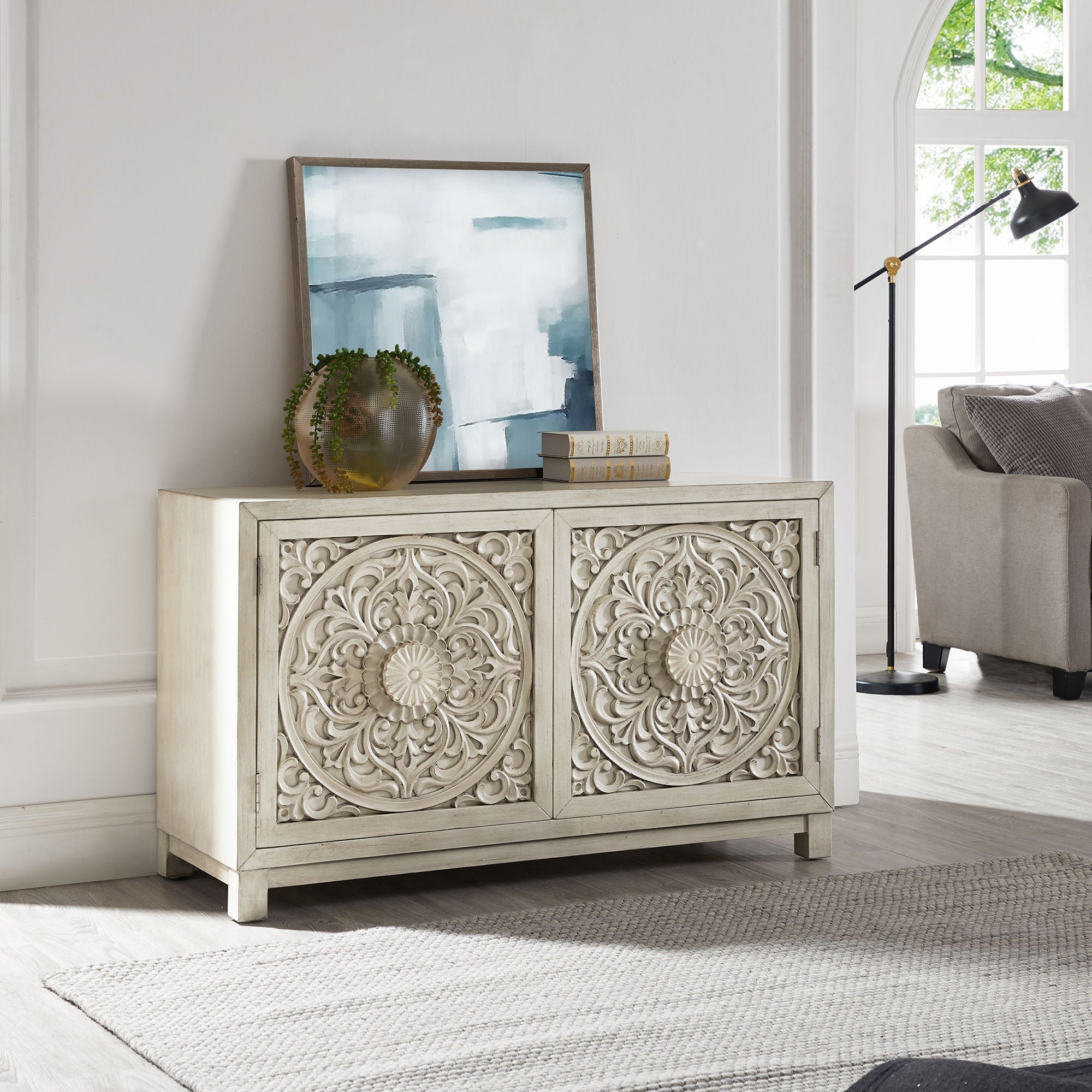 Liberty Furniture Sundance - 2 Door Accent Cabinet - White | Meri Furniture