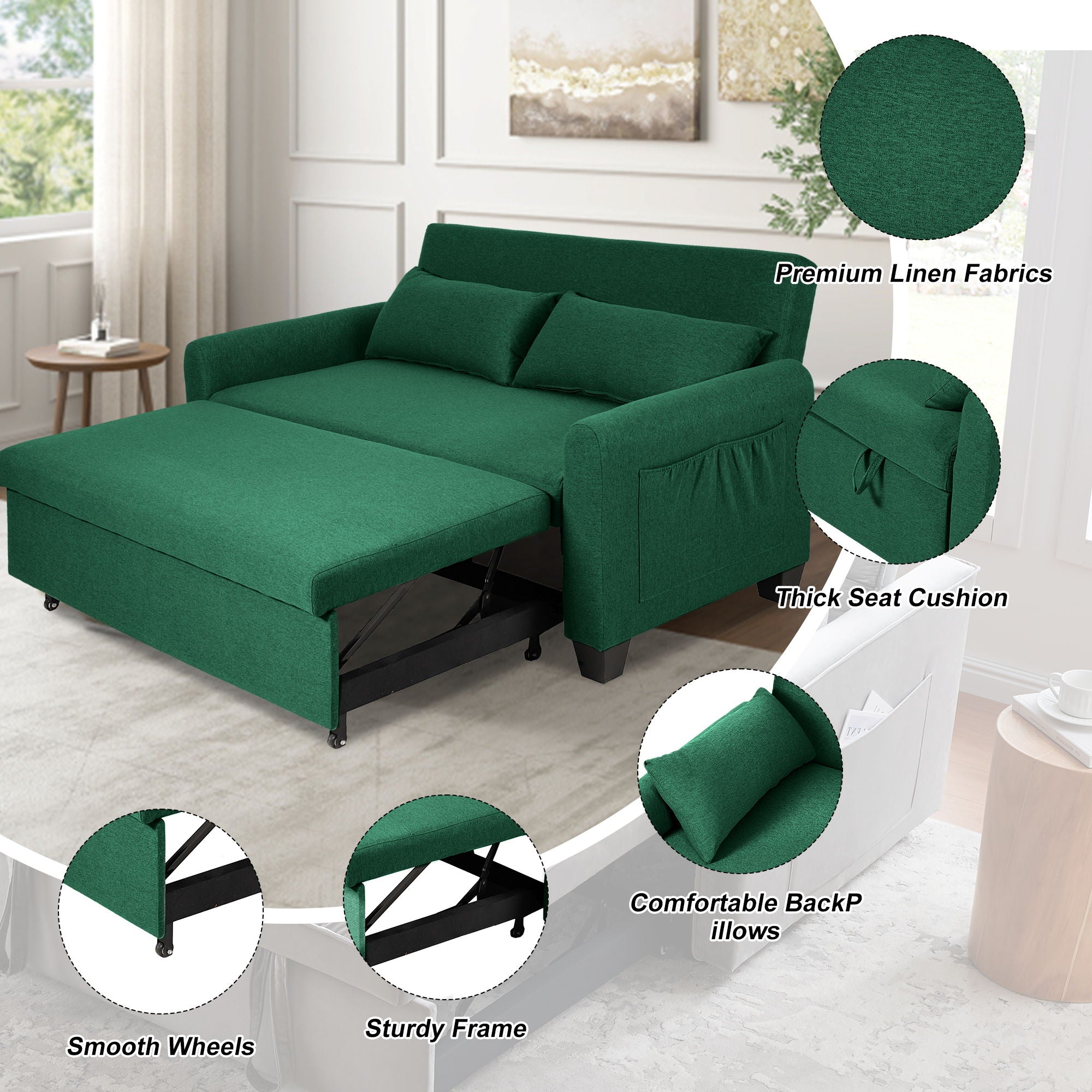 Balus - 2 In 1 Sofa Bed With Storage Bag