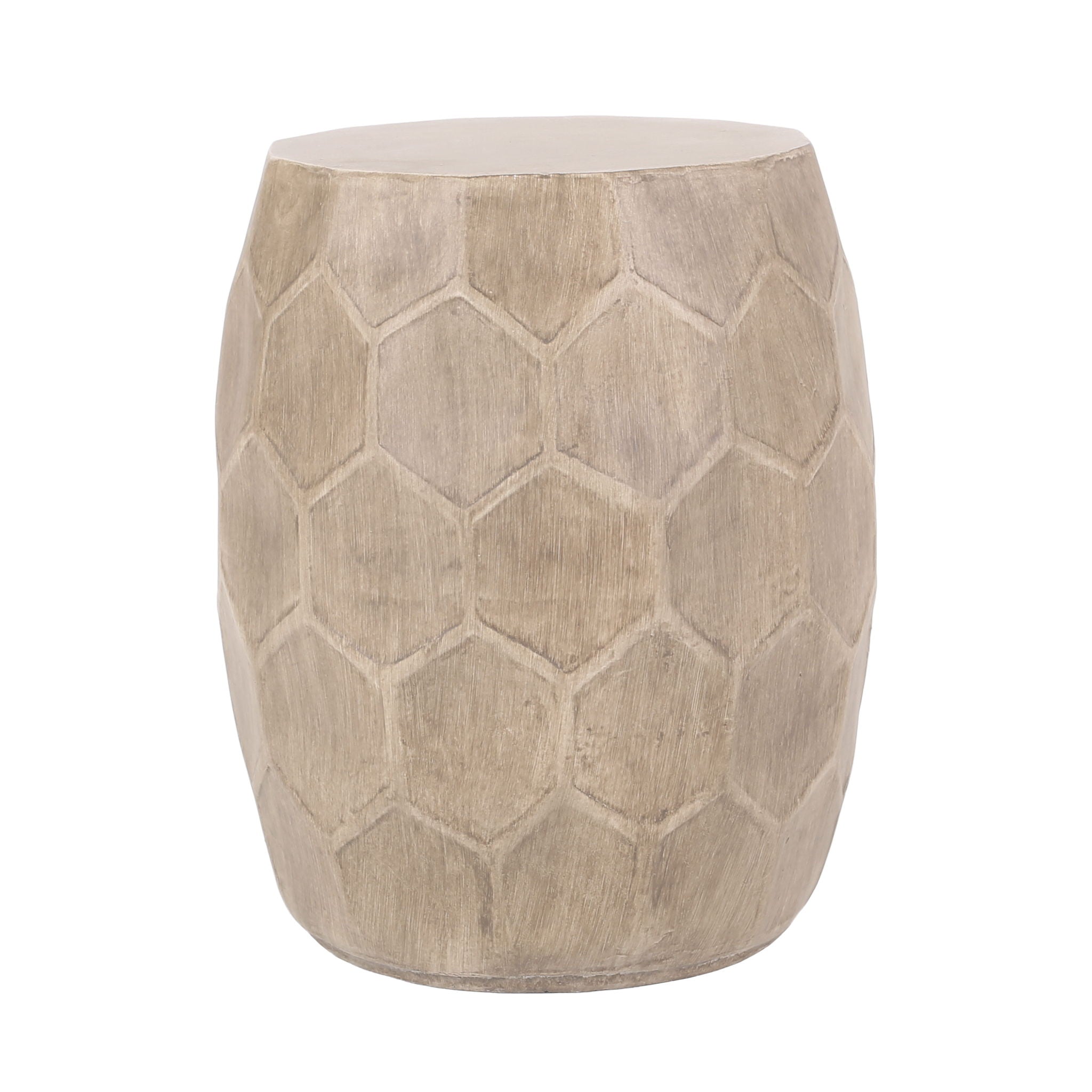 Outdoor Lightweight Concrete Side Table - Natural