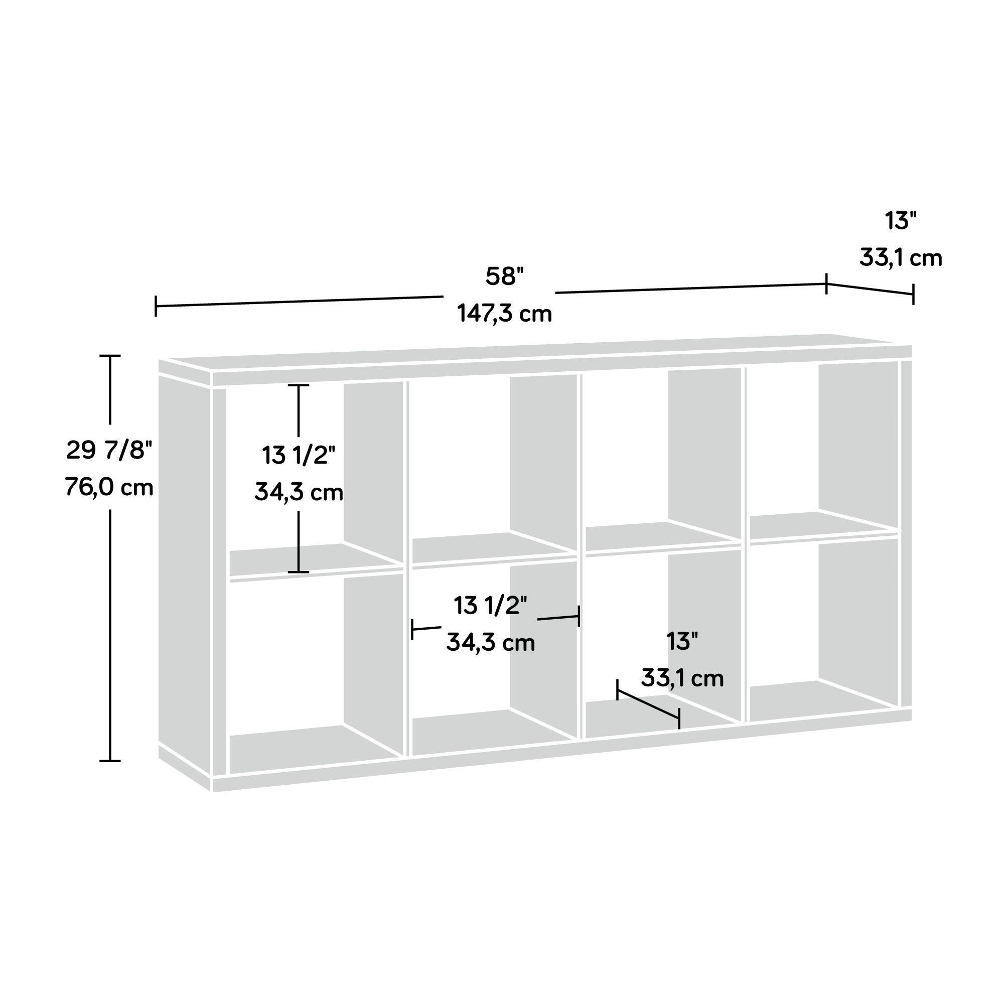 8-Cube Organizer Storage Bookcase Rural Pine