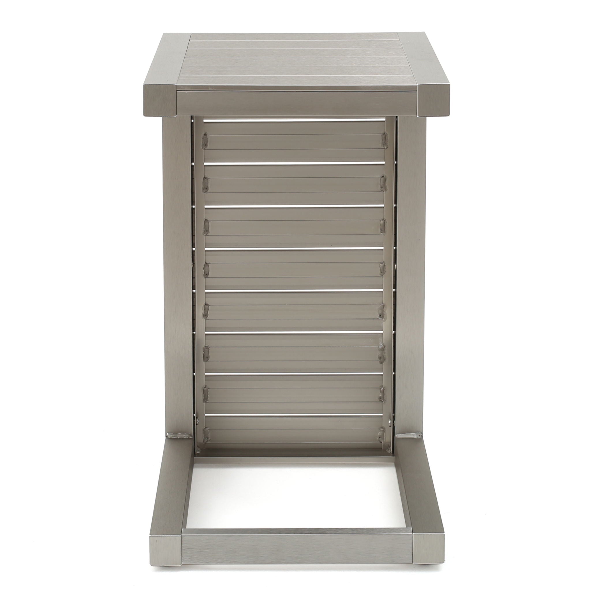 Aluminum Outdoor C - Shaped Side Table For Patio