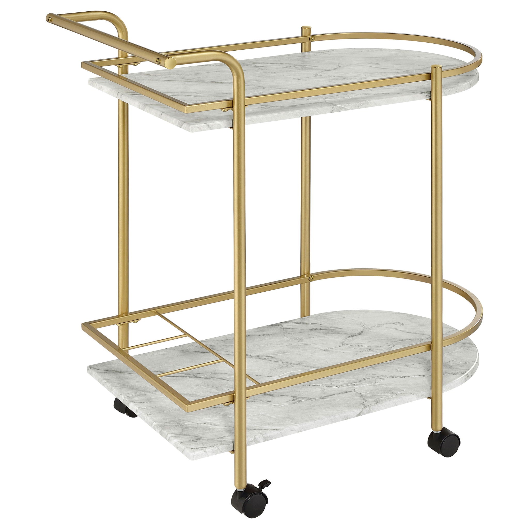 Serving Cart With Wine Rack
