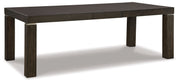 Signature Design by Ashley® Hyndell - Dark Brown - Rectangular Dining Room Extension Table | Meri Furniture