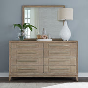 Liberty Furniture Brentwood - Dresser & Mirror - Sandstone | Meri Furniture