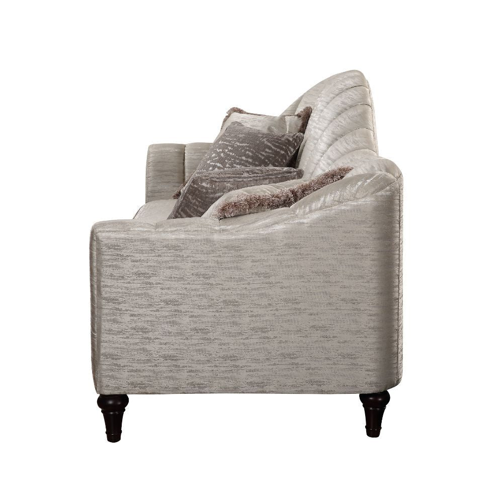 ACME Athalia - Sofa - Shimmering Pearl | Meri Furniture