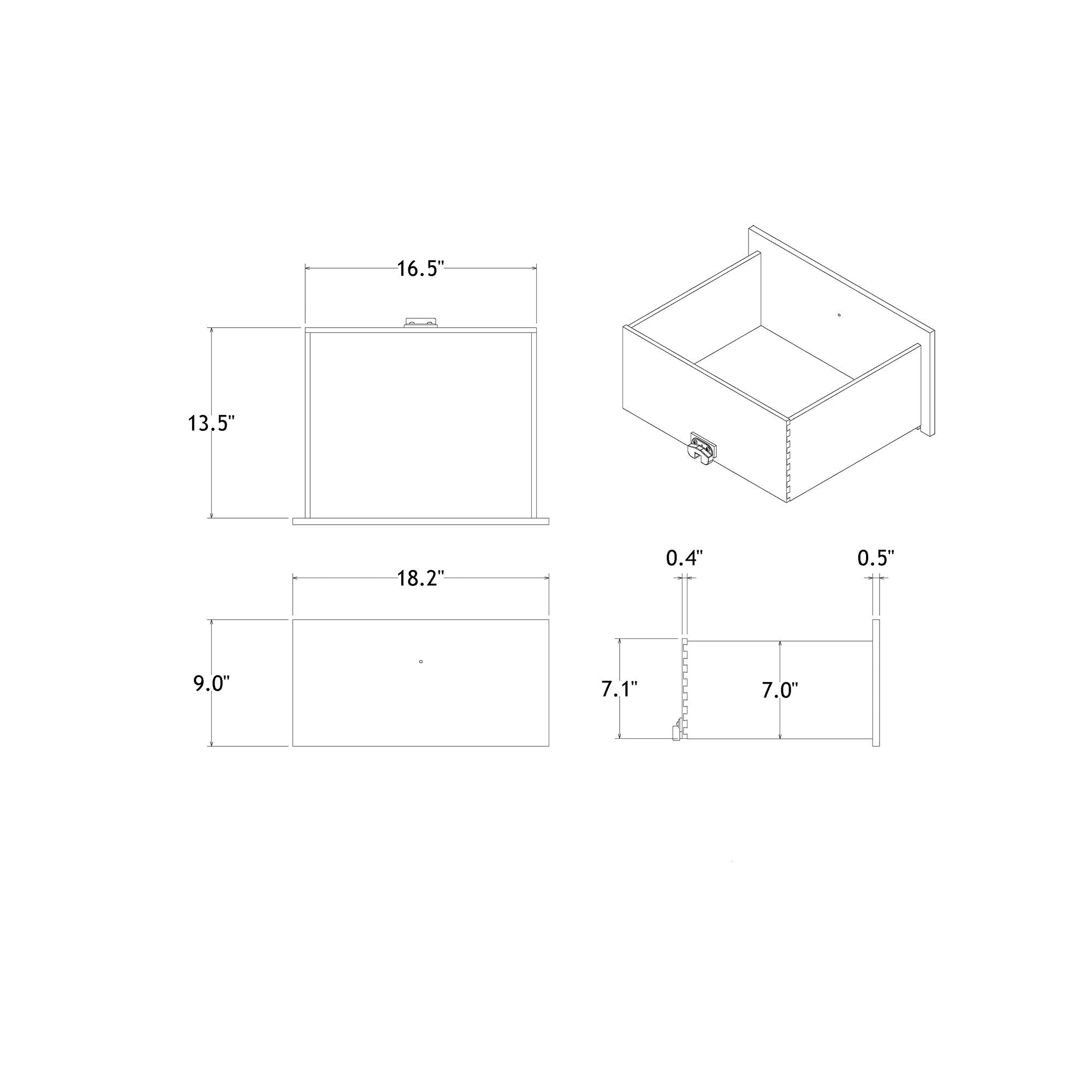 Chloe - Nightstand - Gemstone Silver