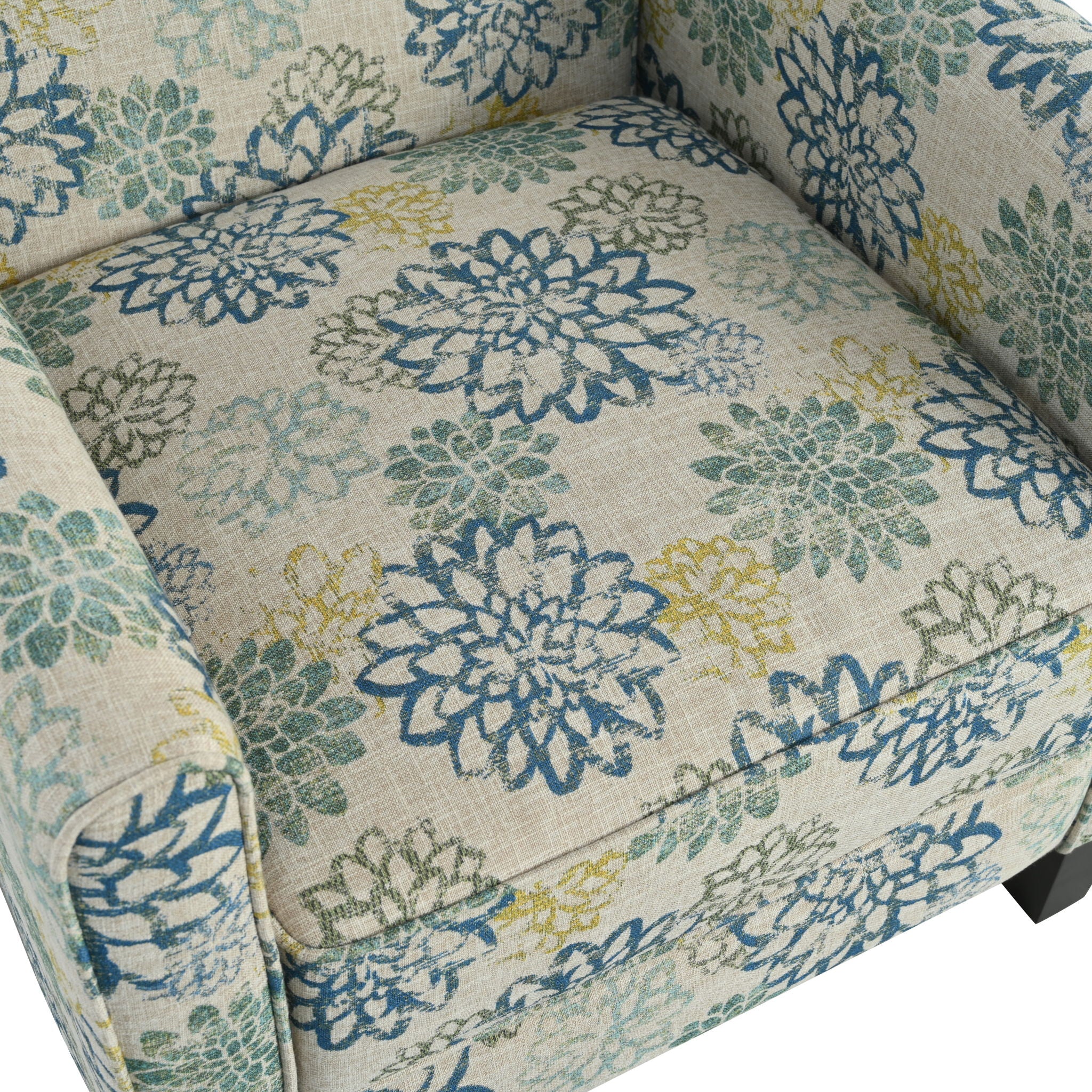 Push Back Upholstered Recliner Armchair