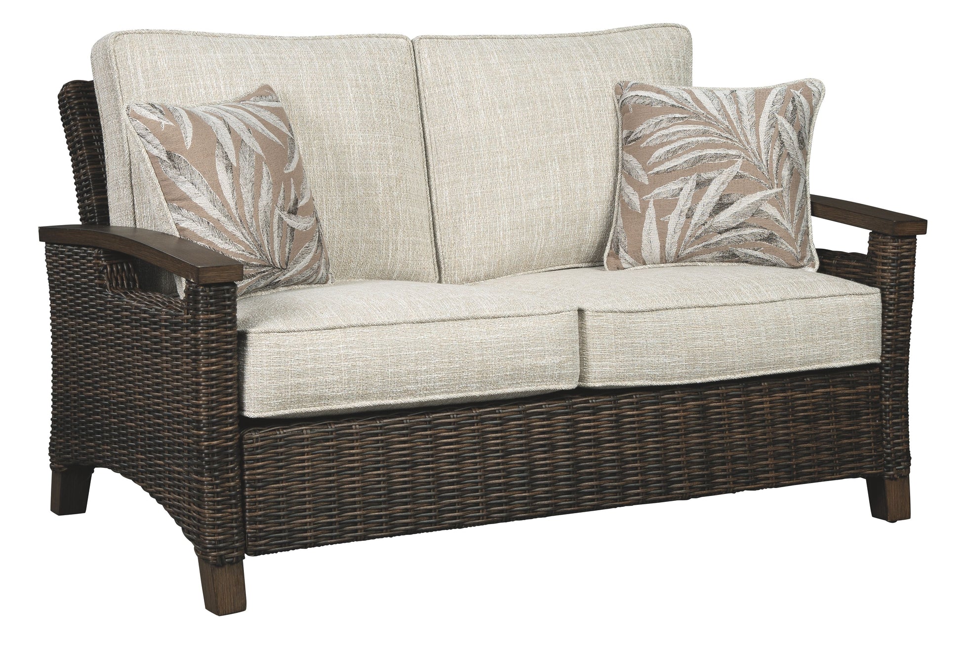 Ashley Furniture Paradise - Medium Brown - Loveseat W/Cushion | Meri Furniture