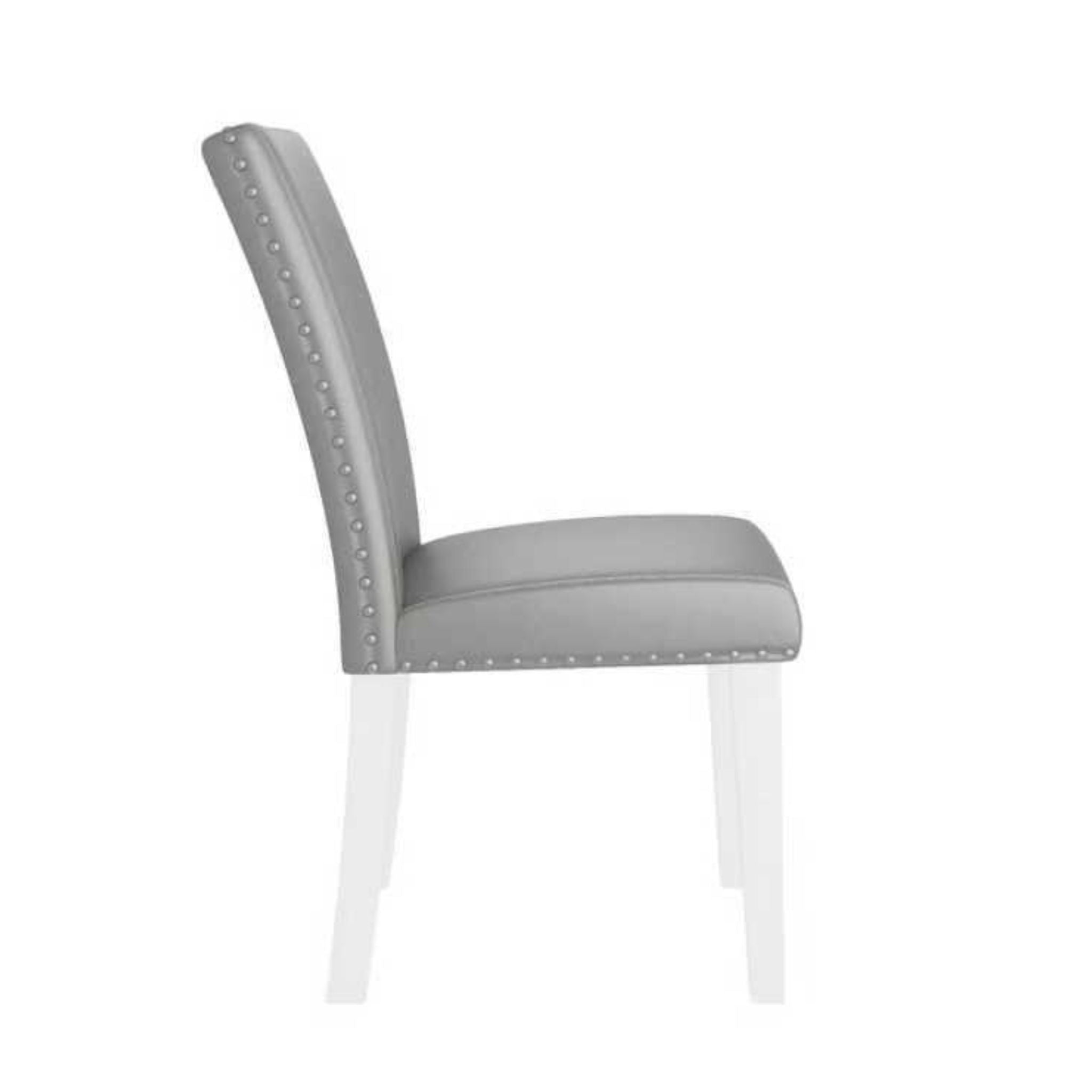 Upholstered Dining Chair With High Back Design (Set of 2)