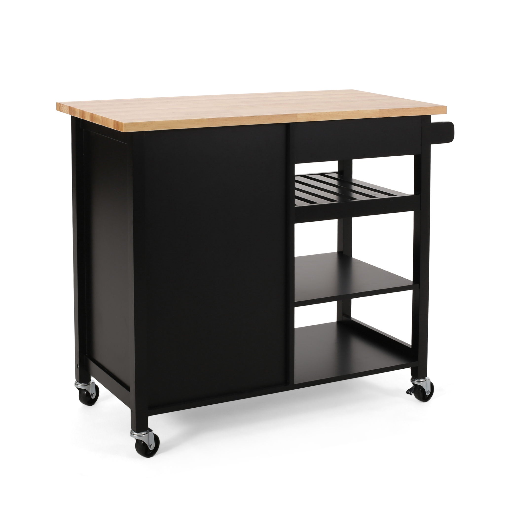 Contemporary Design Kitchen Cart With Wheels