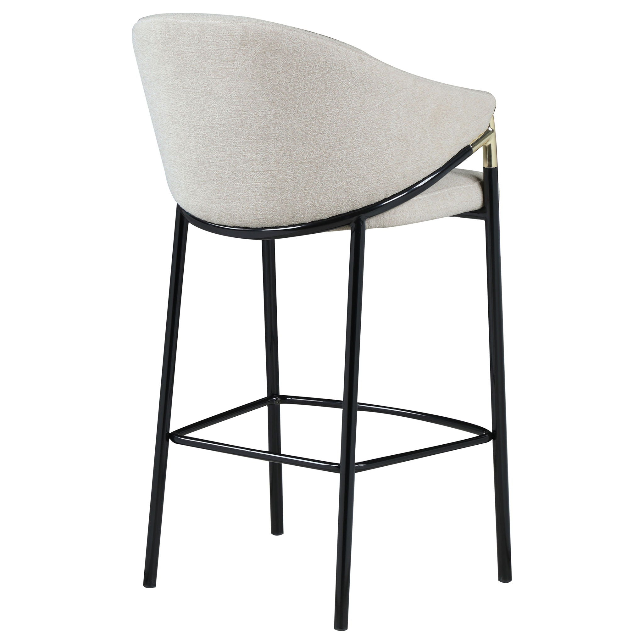 Sloped Arm Bar Stools (Set of 2) - Beige