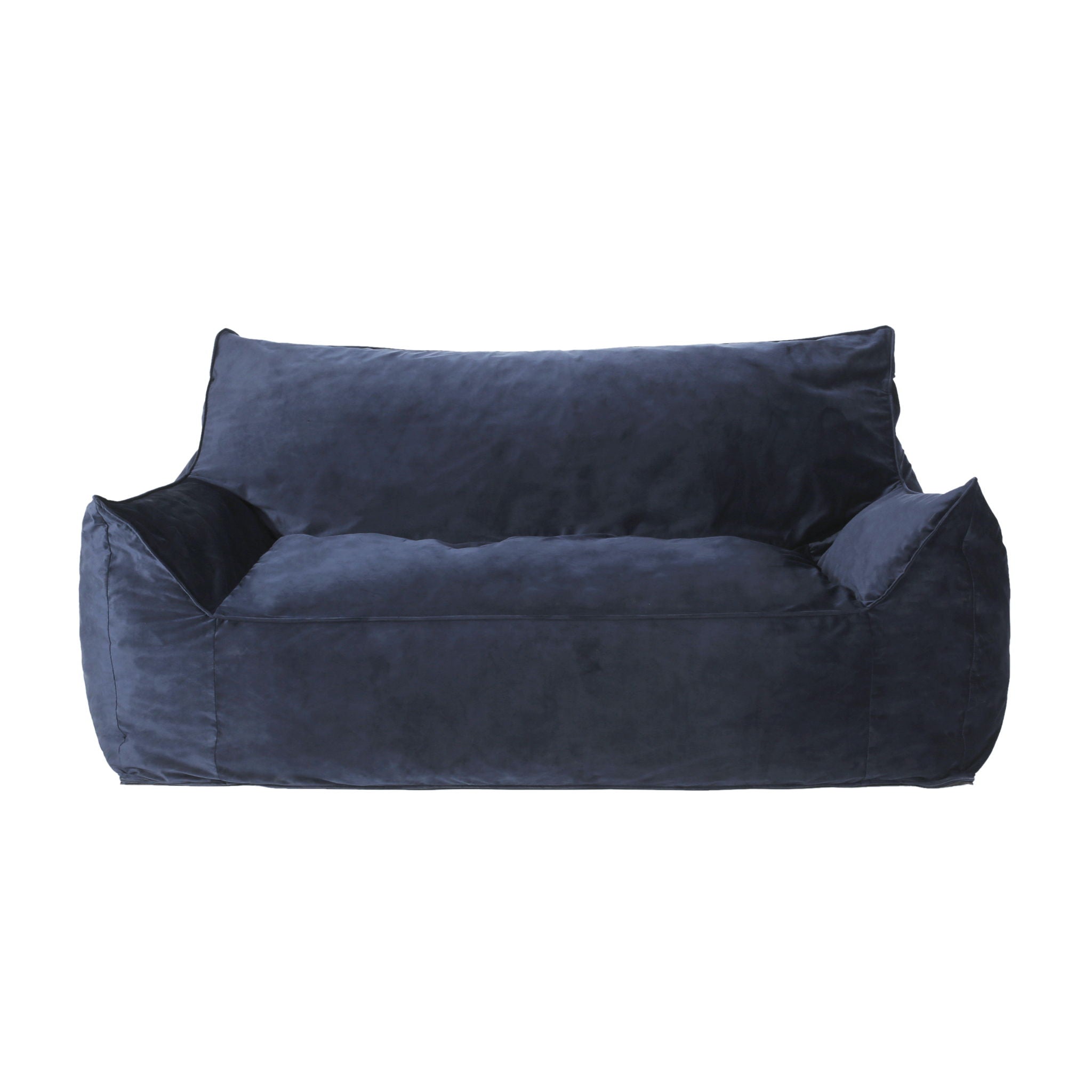 Fila - Velveteen Oversized Seater Bean Bag Chair With Armrests