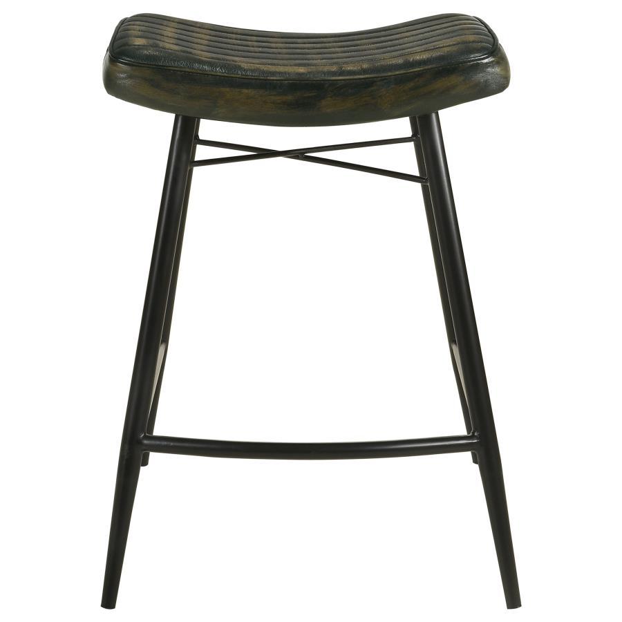 Coaster Fine Furniture Bayu - Leather Upholstered Counter Stool (Set of 2) | Meri Furniture