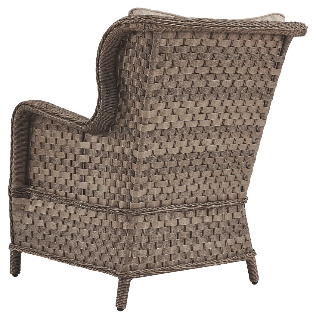 Signature Design by Ashley® Clear Ridge - Light Brown - Lounge Chair W/Cushion (Set of 2) | Meri Furniture