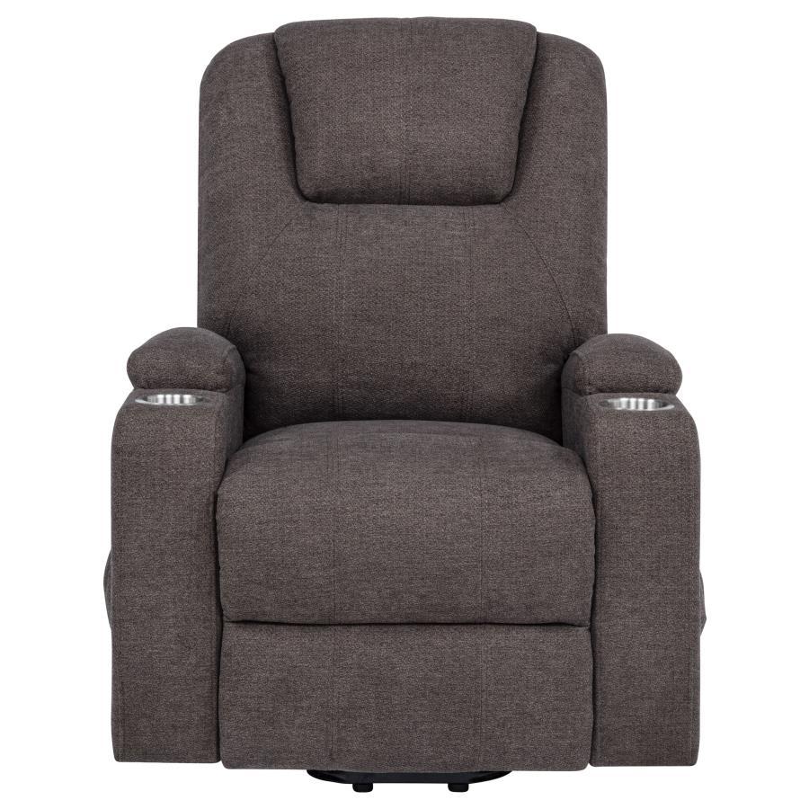 Louie - Chenille Upholstered Power Lift Massage Chair