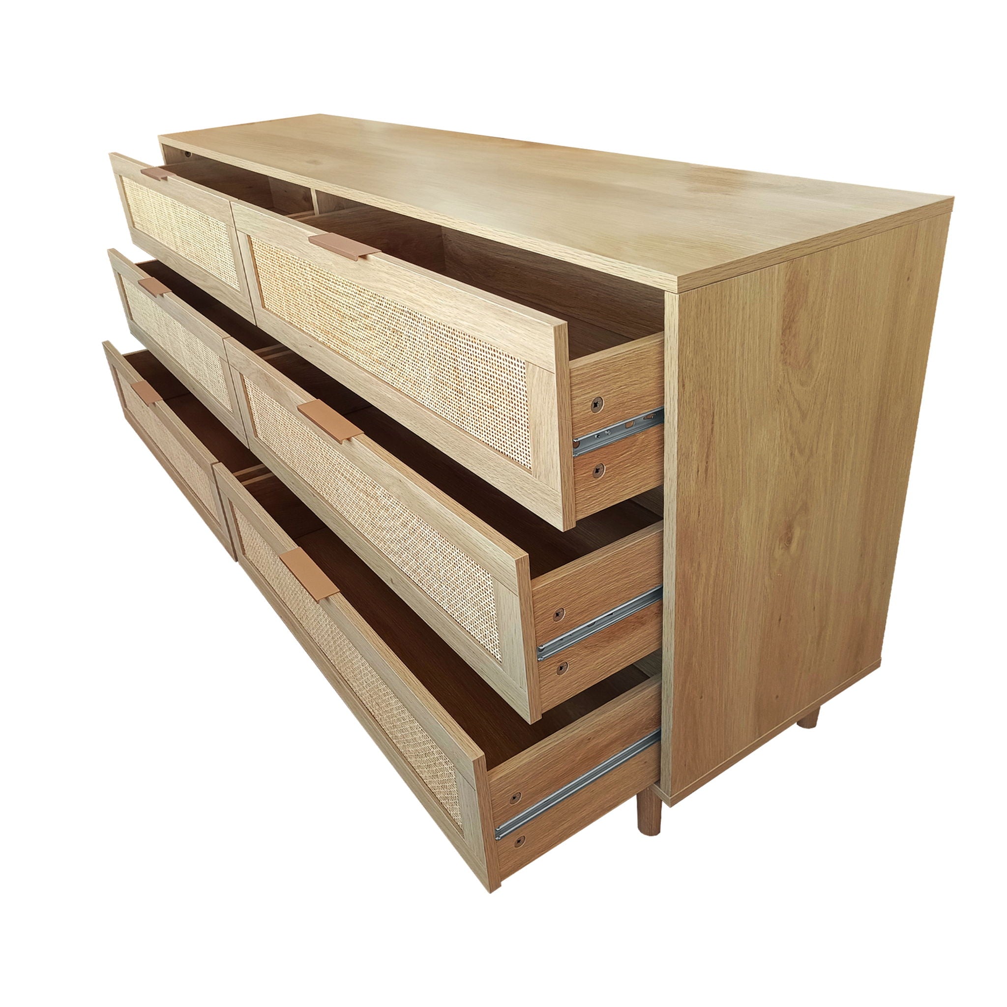 Modern 6 Drawer Storage Cabinet For Bedroom