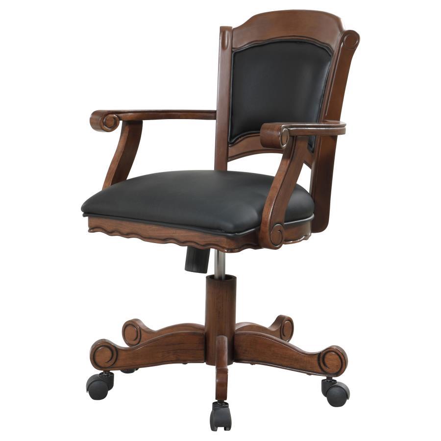 Coaster Fine Furniture Turk - Upholstered Swivel Dining And Game Chair - Tobacco | Meri Furniture