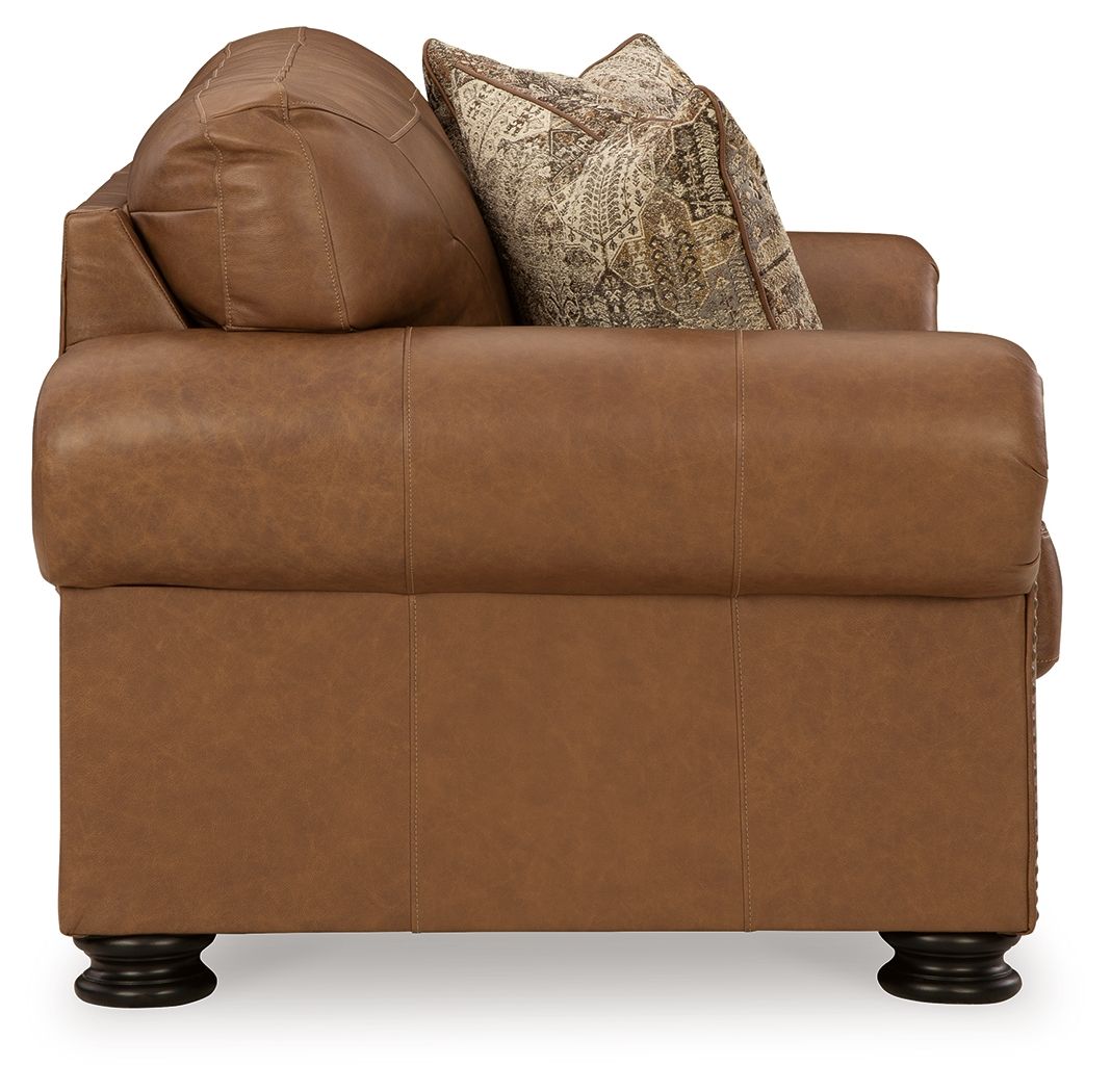 Signature Design by Ashley® Carianna - Caramel - Loveseat | Meri Furniture
