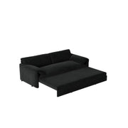 Pull Out 3 In 1 Convertible Sleeper Sofa With Side Storage, Multi Functional