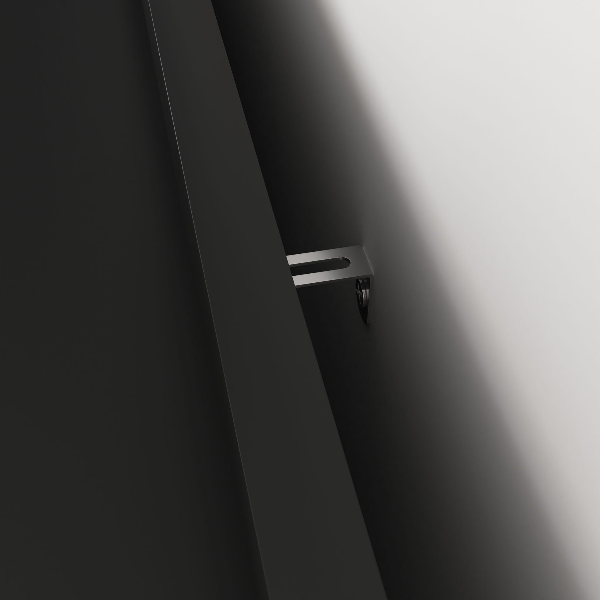 Modern Sideboard Buffet Cabinet With Red Doors And Unique Panel Styling