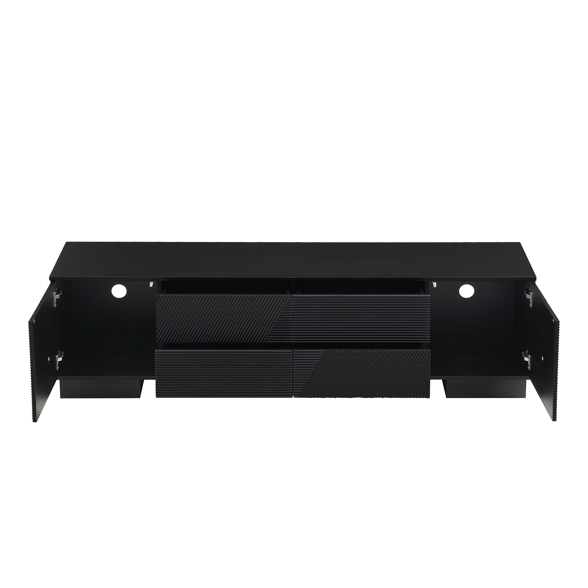 Modern TV Stand With Storage Cabinets, 4 Drawers