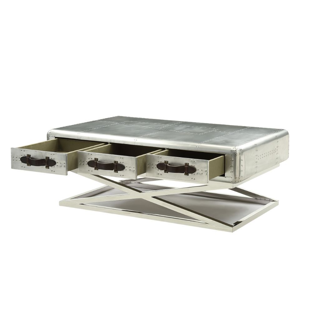 ACME Brancaster - Coffee Table - Aluminum | Meri Furniture