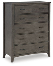Signature Design by Ashley® Montillan - Grayish Brown - Five Drawer Chest | Meri Furniture
