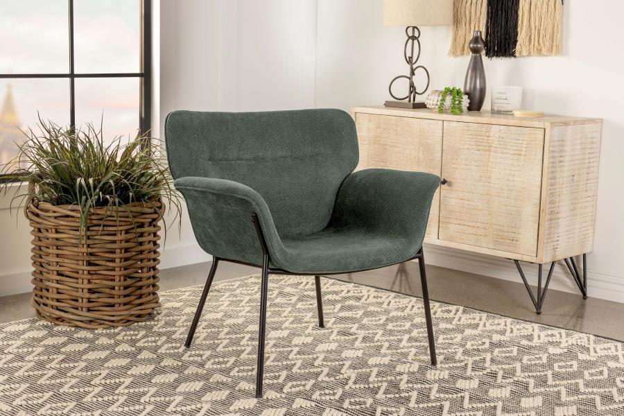 Coaster Fine Furniture Davina - Upholstered Flared Arm Accent Chair | Meri Furniture