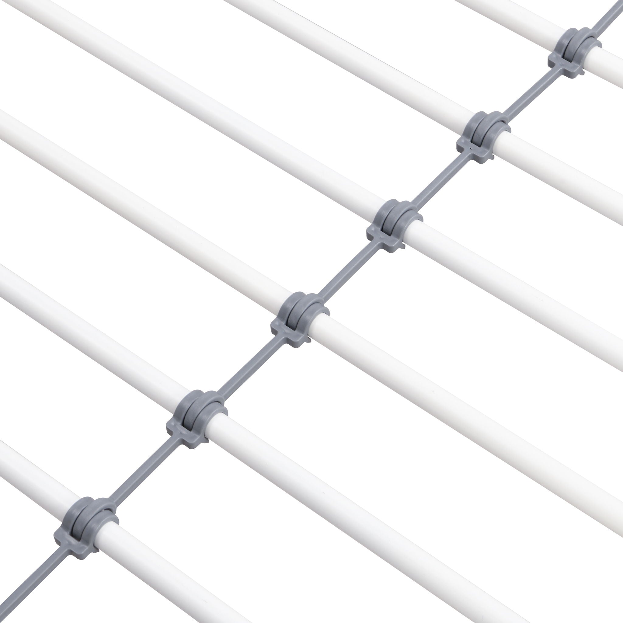 Modern Metal Bunk Bed With Side Ladders And Guardrail