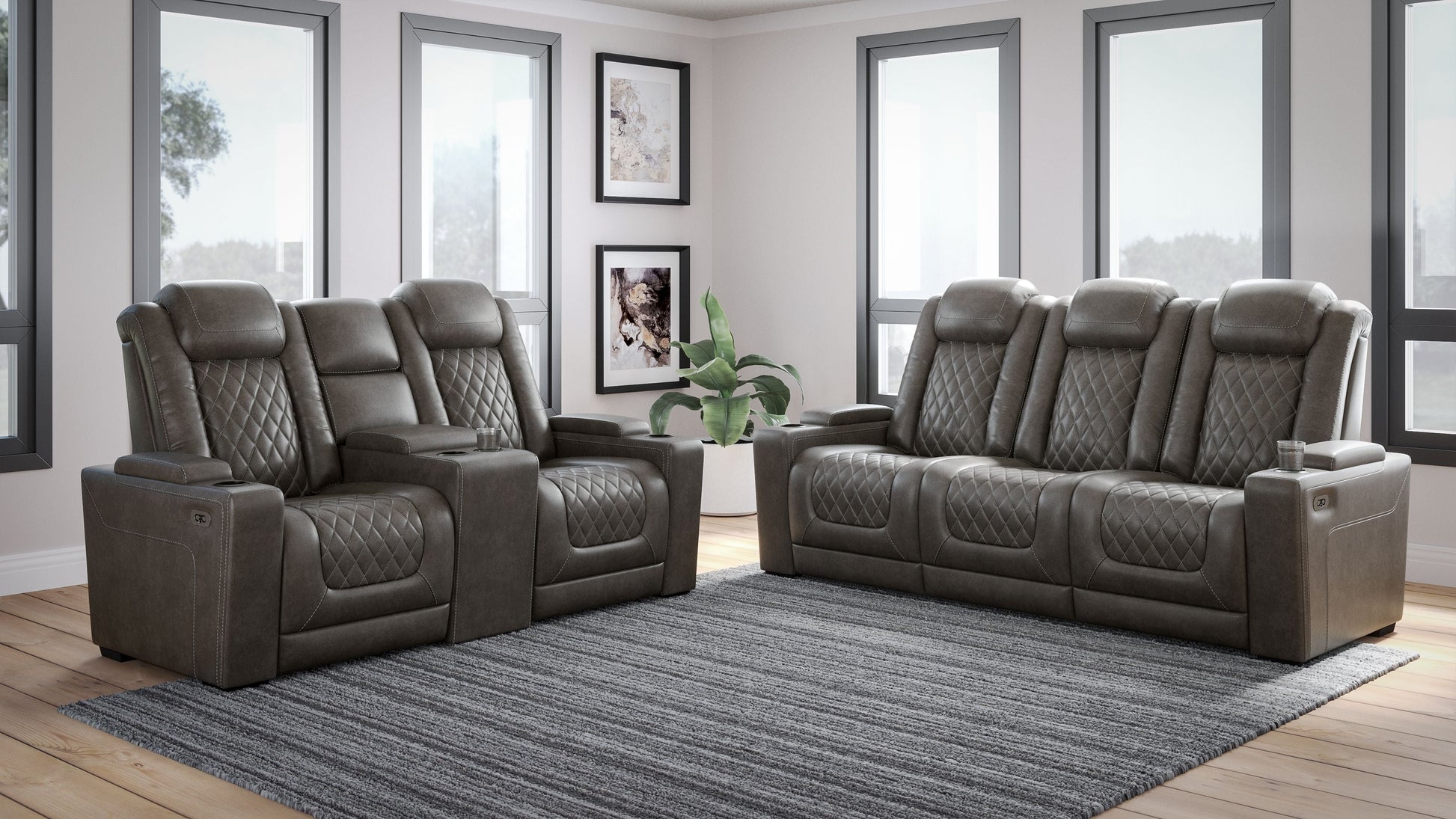 Signature Design by Ashley® Hyllmont - Power Relining Living Room Set | Meri Furniture