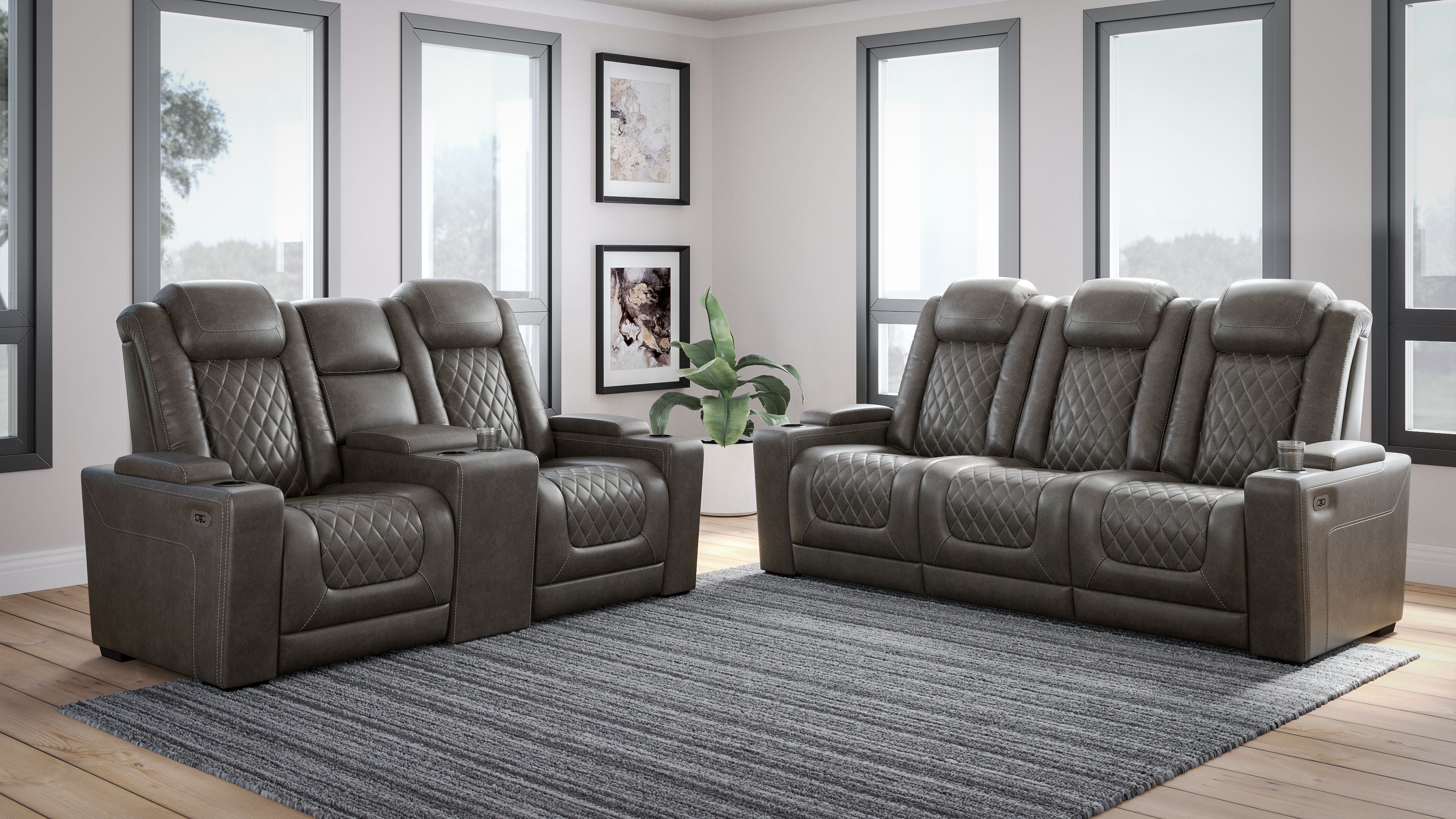 Signature Design by Ashley® Hyllmont - Power Relining Living Room Set | Meri Furniture