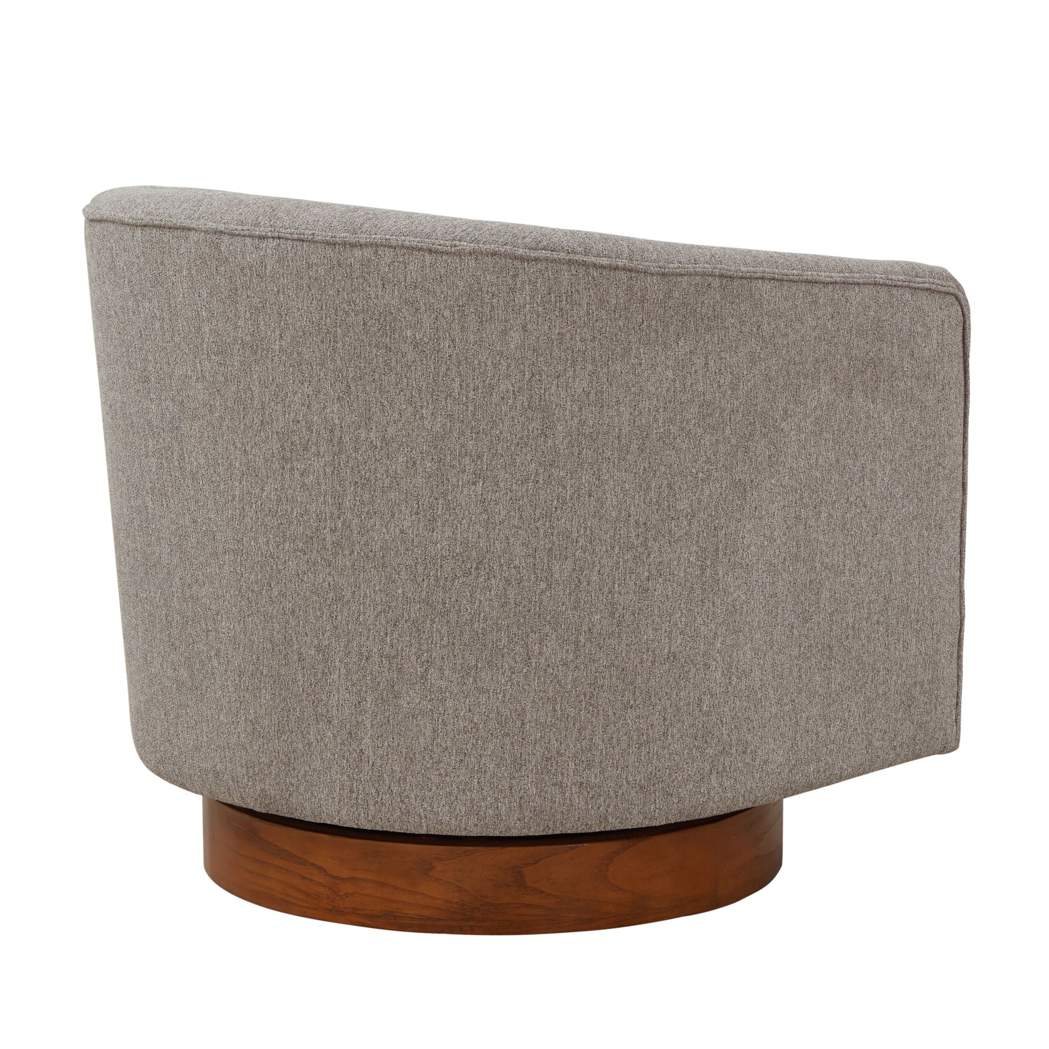 Miramar - Swivel Barrel Chair With Wooden Base