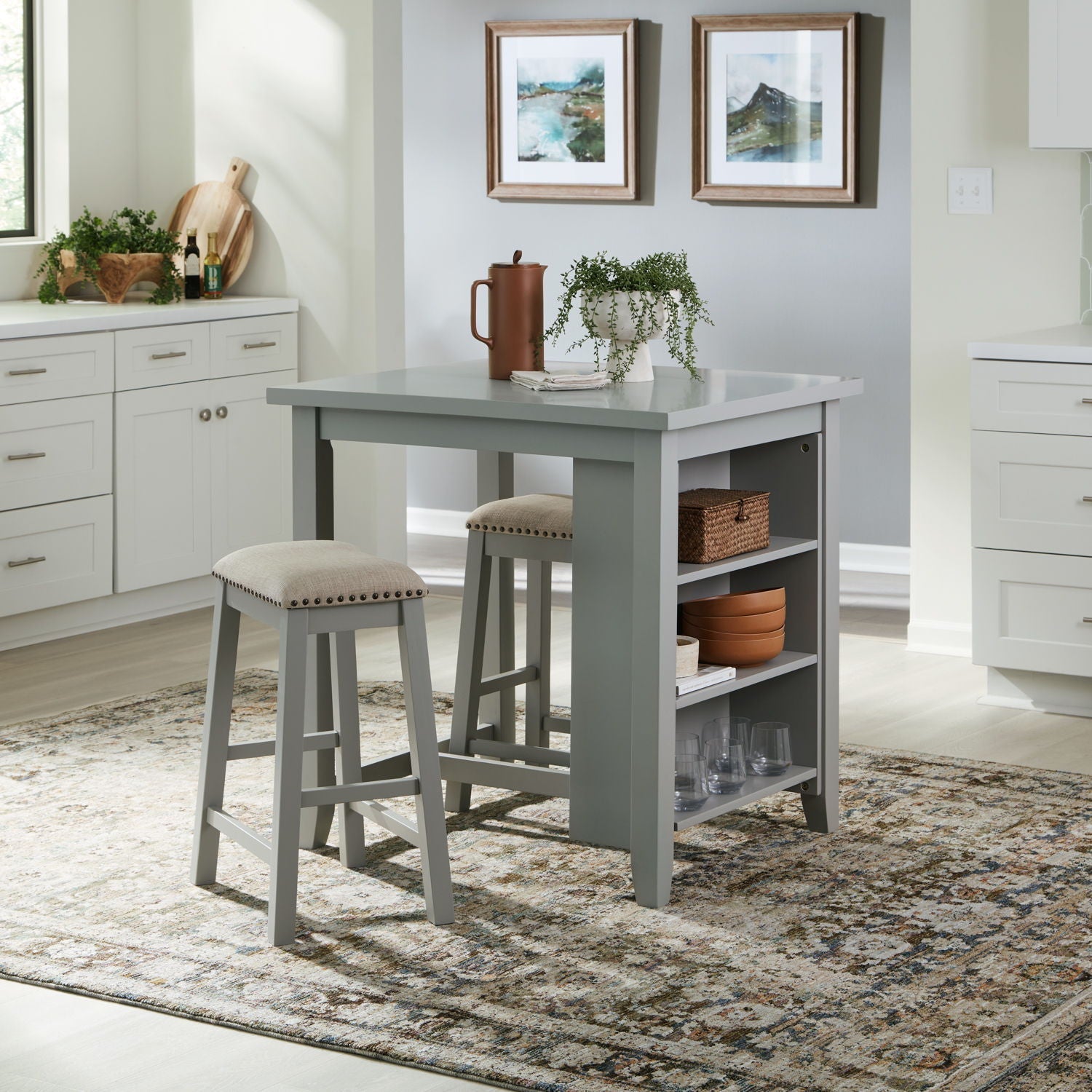 Liberty Furniture Brook Creek - 3 Piece Counter Set | Meri Furniture