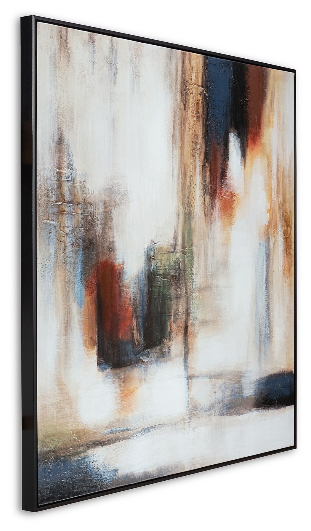 Signature Design by Ashley® Pigeonford - White / Teal / Gold - Wall Art | Meri Furniture