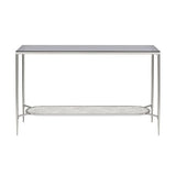 Adelrik - Accent Table - Glass & Chrome Finish