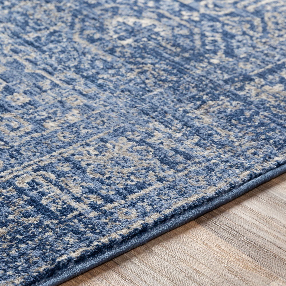 Indigo Machine Woven Rug