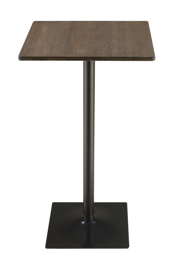 Coaster Fine Furniture Cavalier - Square Pub Height Bistro Bar Table - Dark Elm | Meri Furniture