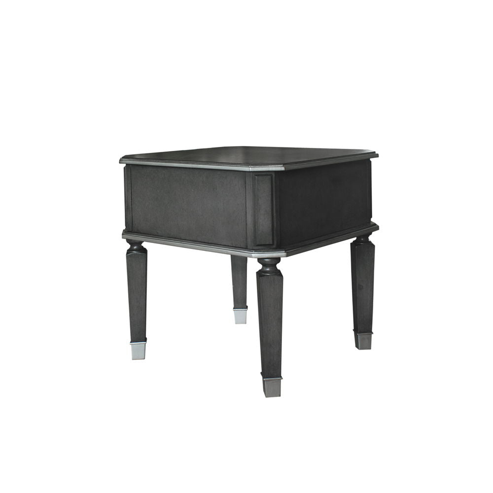 House Beatrice - End Table - Charcoal & Light Gray