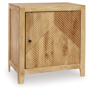 Signature Design by Ashley® Emberton - Light Brown - Accent Cabinet | Meri Furniture
