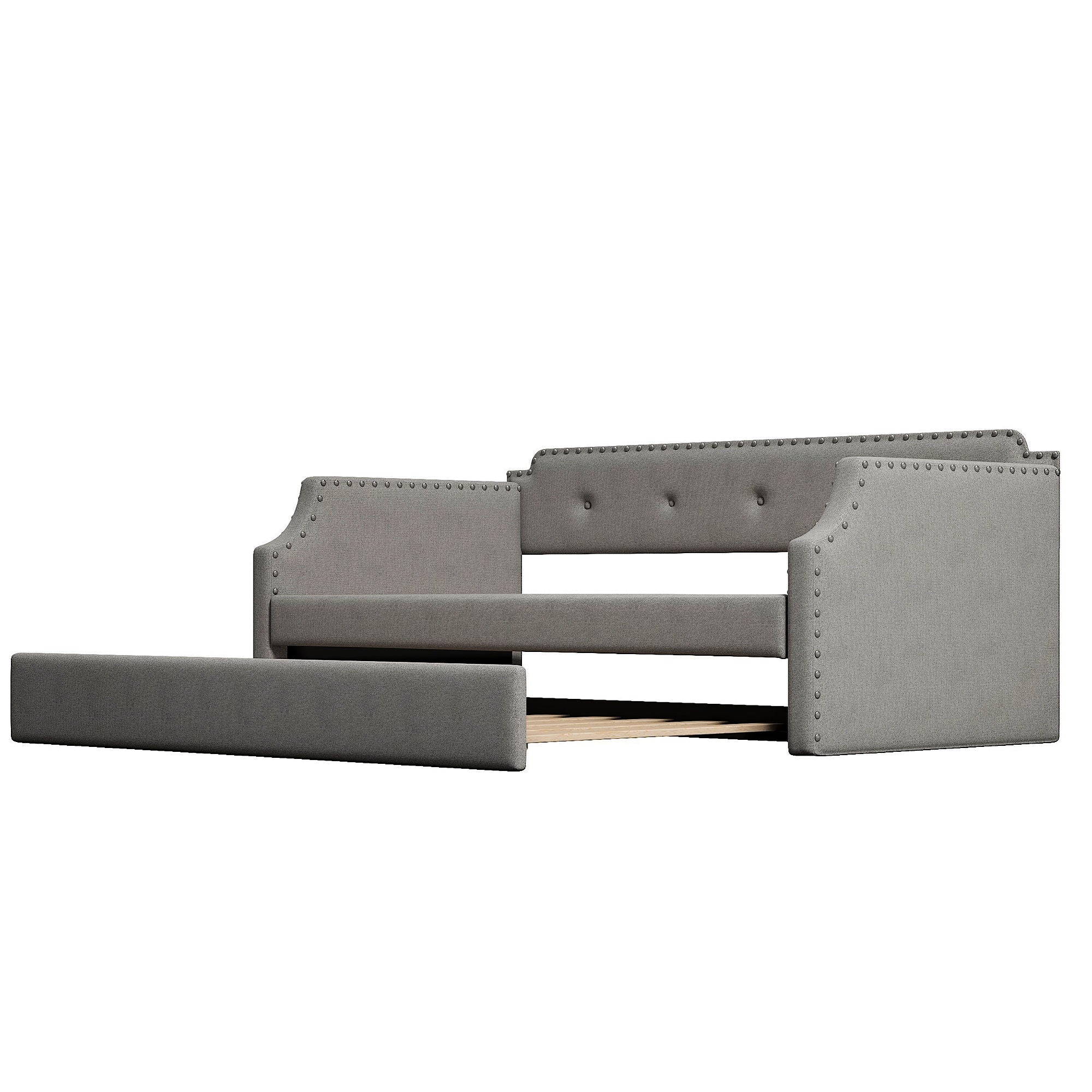 Upholstered Daybed With Trundle
