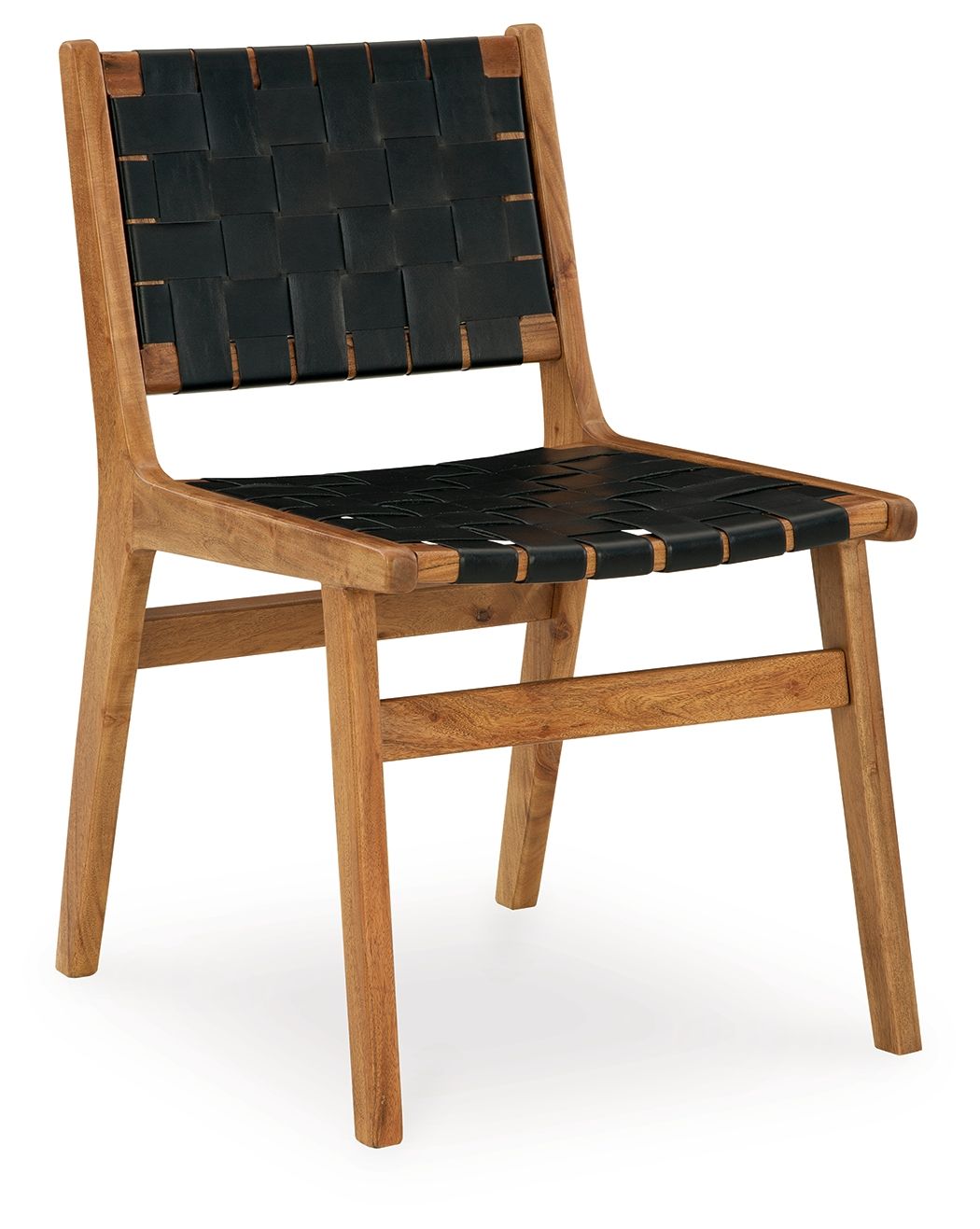 Signature Design by Ashley® Fortmaine - Brown / Black - Dining Room Side Chair (Set of 2) | Meri Furniture