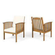 Casa - Acacia Club Chair Coastal Classic Outdoor Seating, Waterproof Fabric