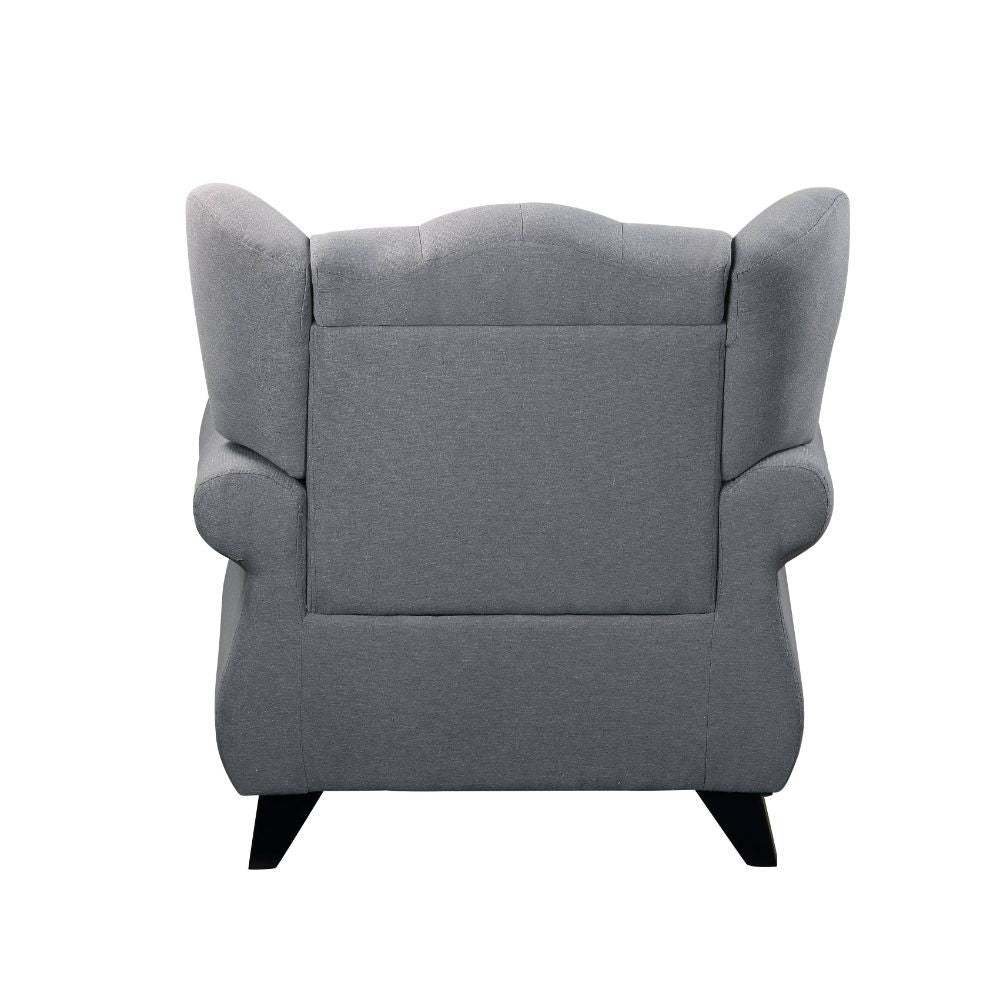 ACME Hannes - Chair - Gray Fabric | Meri Furniture