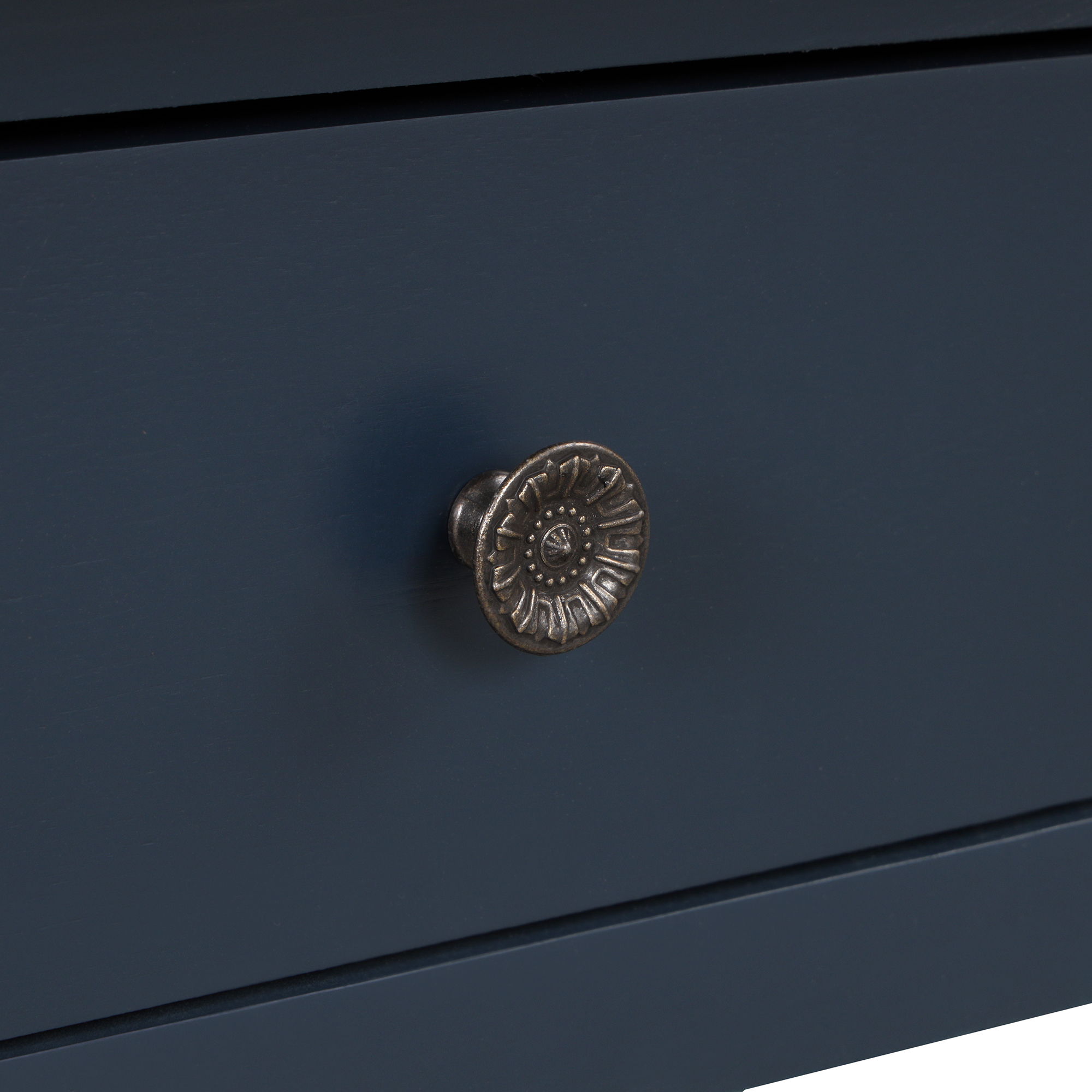 49'' Rectangular Solid 3 Drawer 2 Shelf Console Table - Blue