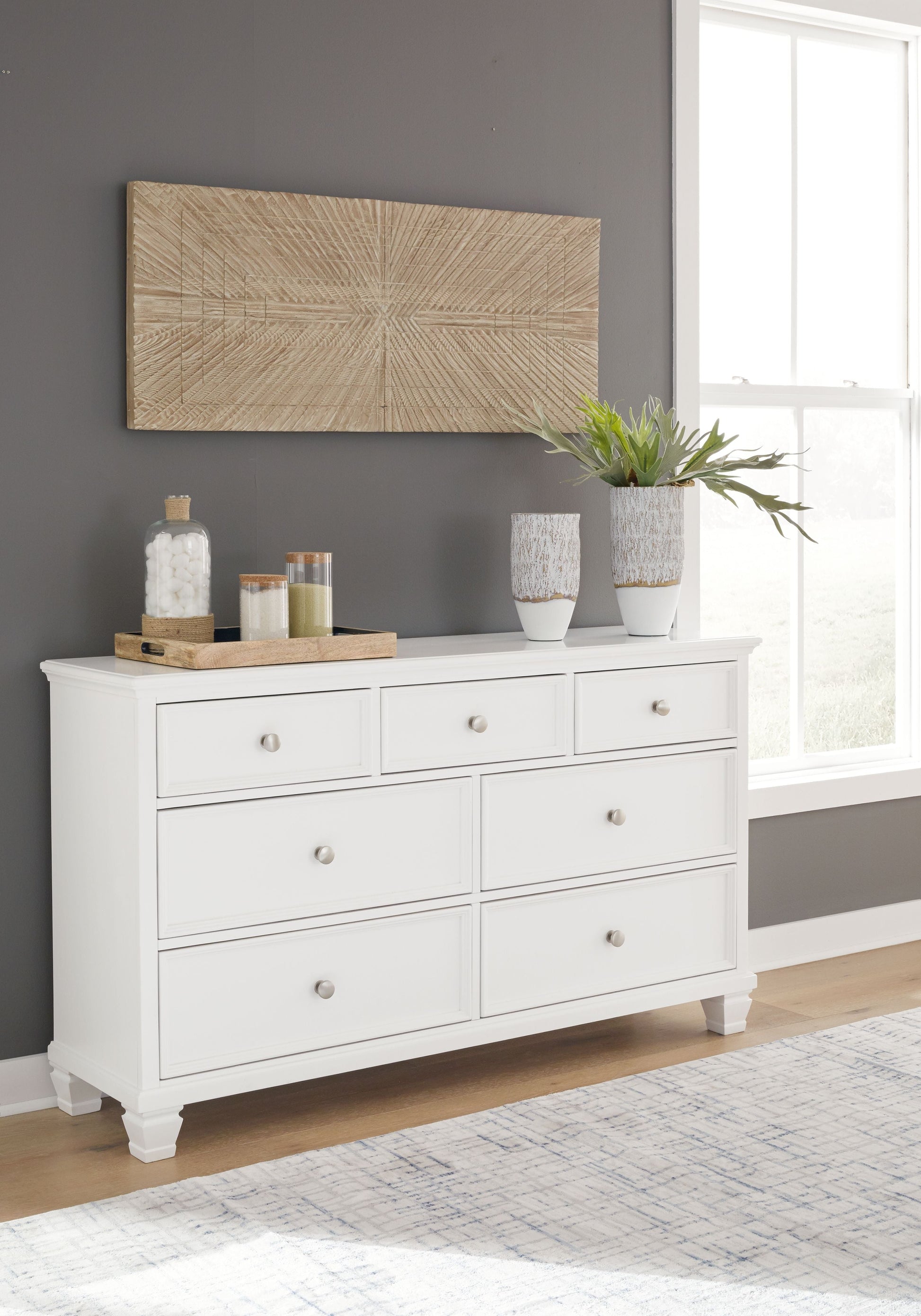 Signature Design by Ashley® Fortman - White - Dresser | Meri Furniture