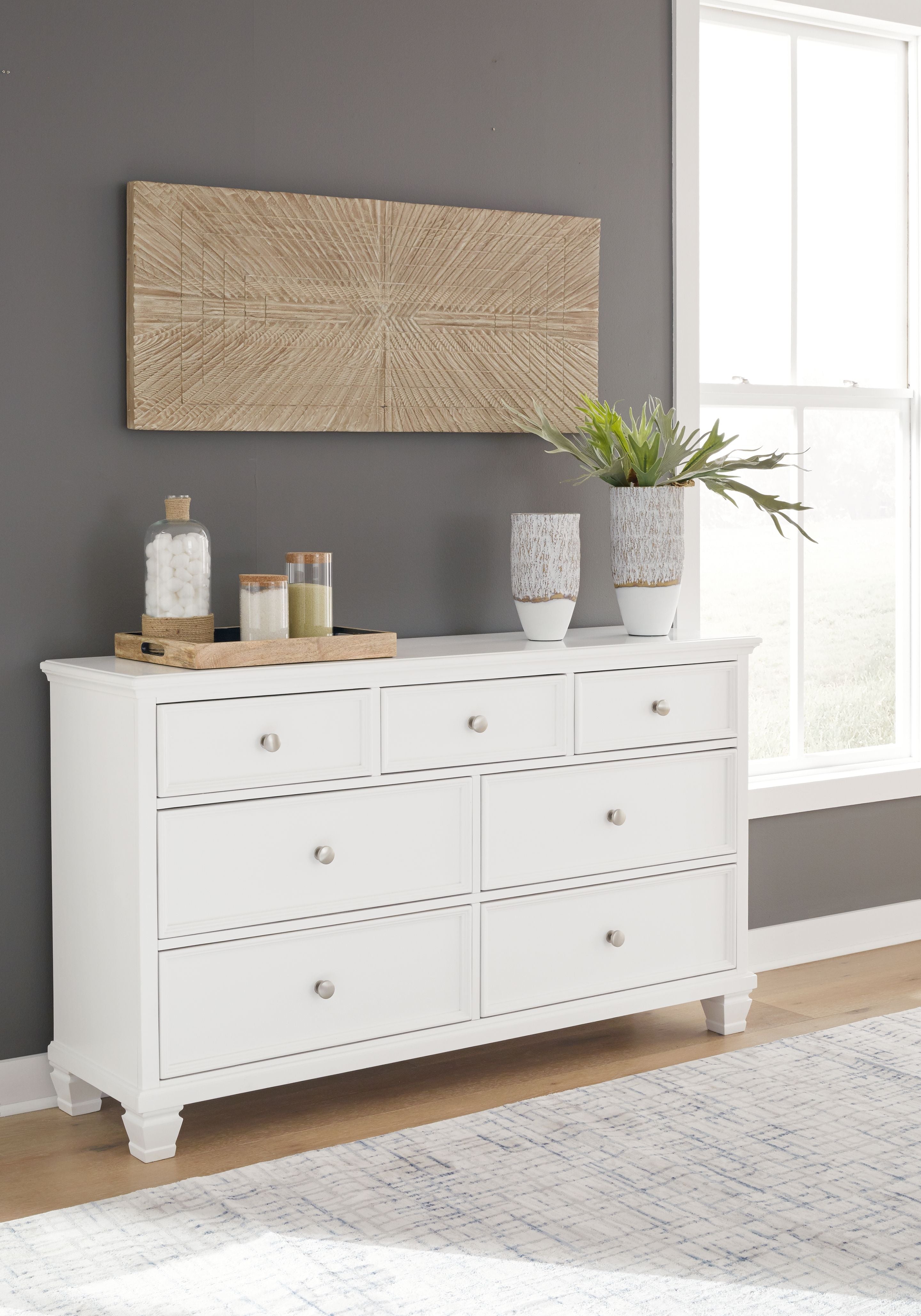 Signature Design by Ashley® Fortman - White - Dresser | Meri Furniture