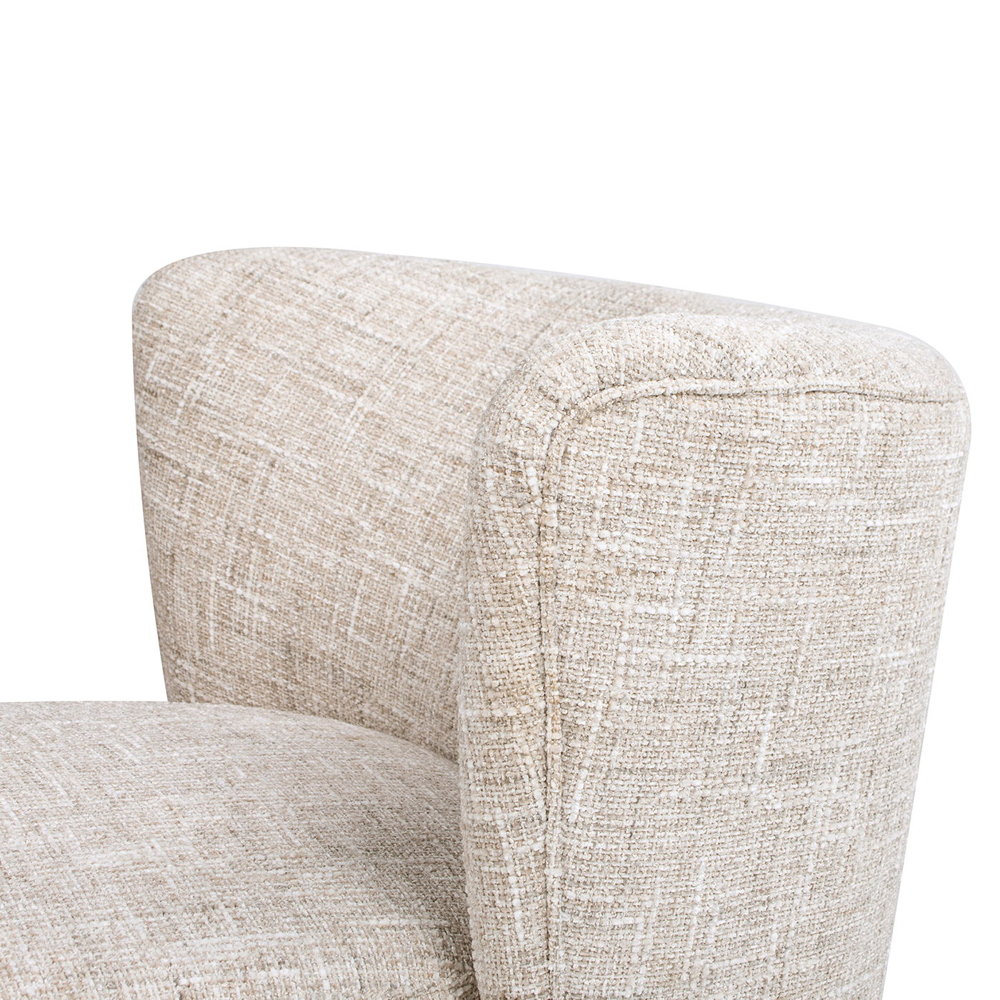 Miranda - Armless Swivel Accent Chair - Natural Gray