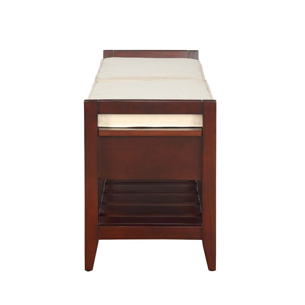 ACME Belch - Bench - Fabric & Espresso | Meri Furniture