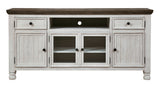 Havalance - Brown / Beige - Extra Large TV Stand - 4 Doors